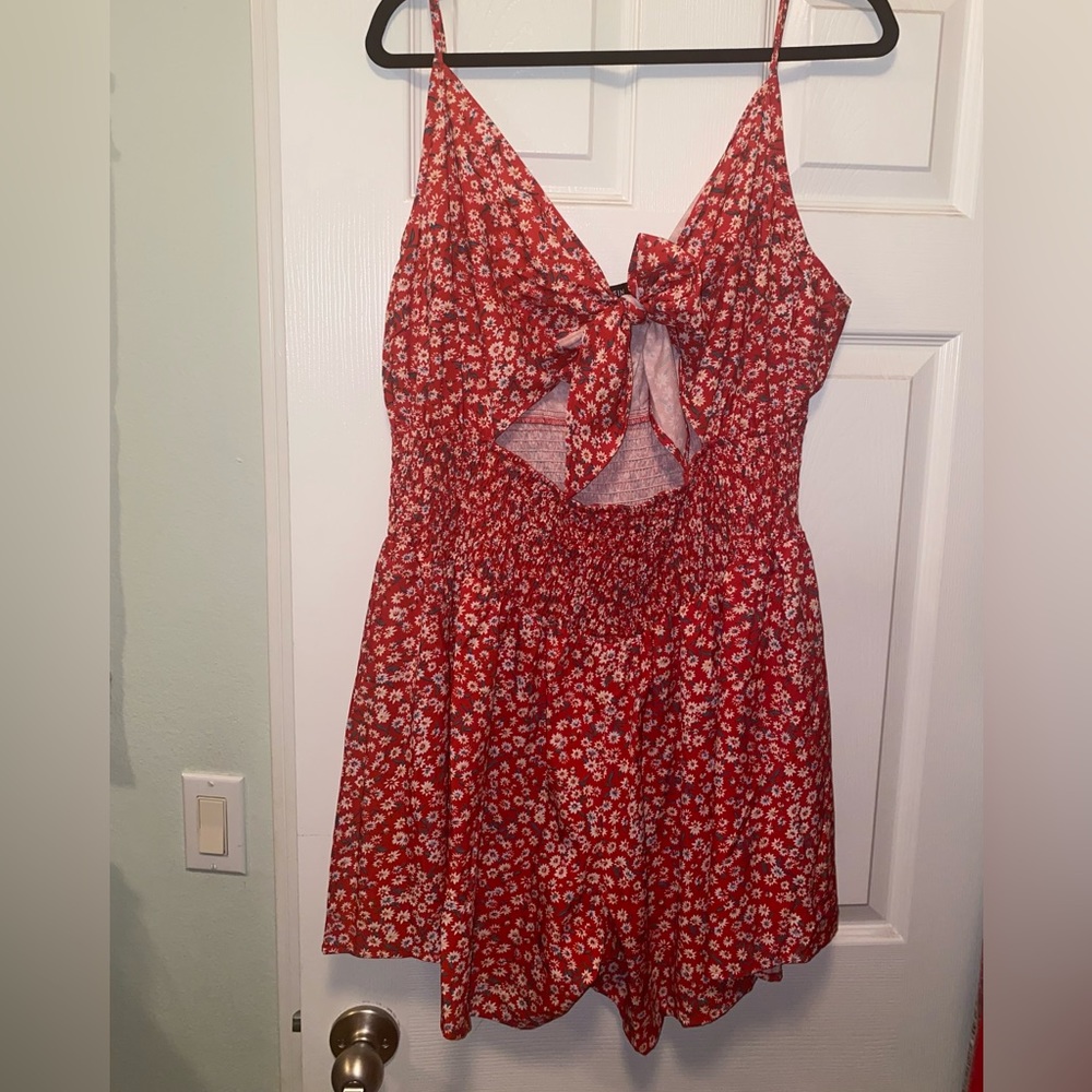 Shein shorts romper with cut out size 2X